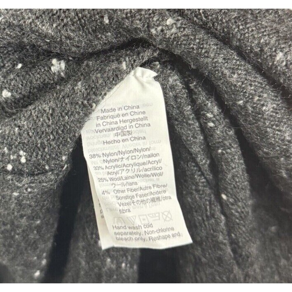 Madewell Donegal Kent Cardigan Sweater Gray Wool Blend Medium - Picture 5 of 6